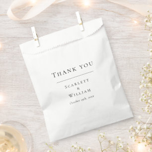 Sachets En Papier Sac Faveur Mariage Simple Moderne