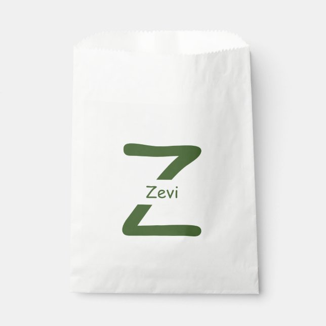 Sachets En Papier Sac Faveur Parti Upsherin customisé (Devant)