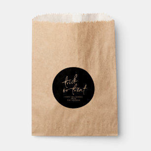 Sachets En Papier Sac Favoriser Halloween circulaire   Sac de traite