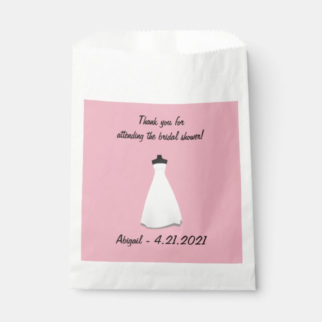Sachets En Papier Sac Fête des mariées préférée (Devant)