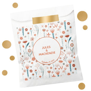 Sachets En Papier Sac Fleurs d'été scandinaves Boho Favor