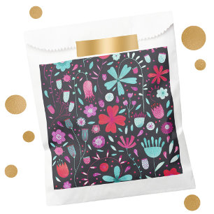 Sachets En Papier Sac Flower Meadow Aquarelle Dark Faver