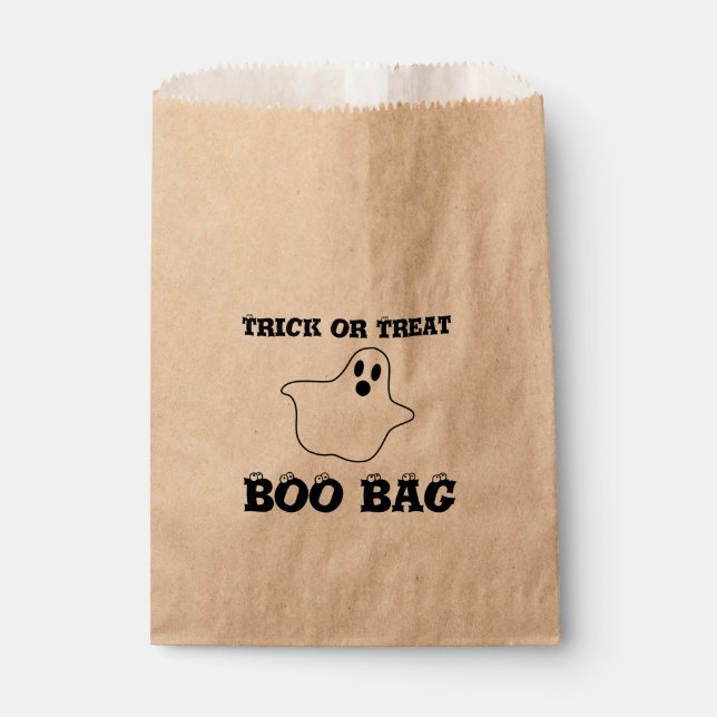 Sachets En Papier Sac Halloween Kraft Favoriser Sac (Devant)