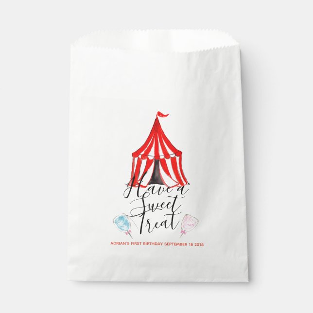 Sachets En Papier Sac mignon de cadeau d'enfant de carnaval de (Devant)