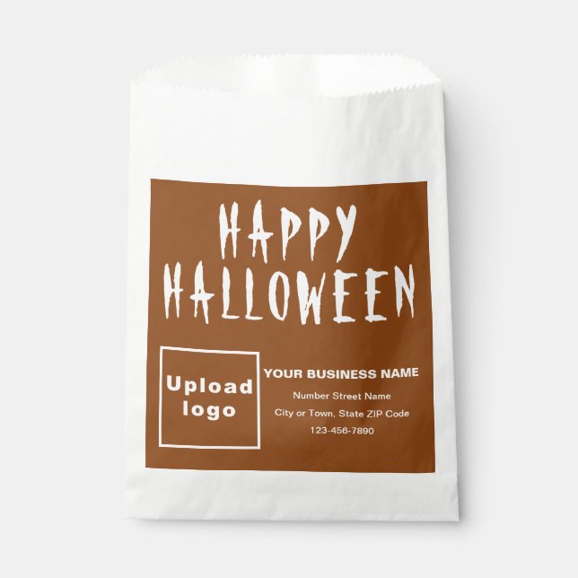 Sachets En Papier Sac papier Arrière - plan Brown Halloween (Devant)