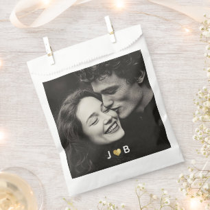 Sachets En Papier Sac personnalisé de mariage avec photo et initiale