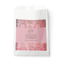 SAC POUR DRAPEAU DE MARIAGE - ROSE RUSTIQUE