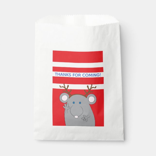 Sachets En Papier Sacoche Favorite Personnalisée de Noël "Joyeux Noë (Devant)