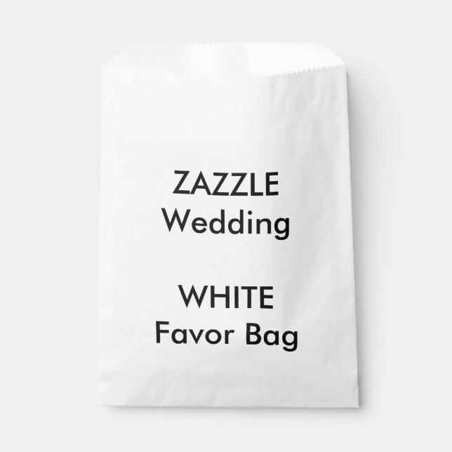 Sachets En Papier Sacoche préférée en papier blanc de mariage person (Devant)