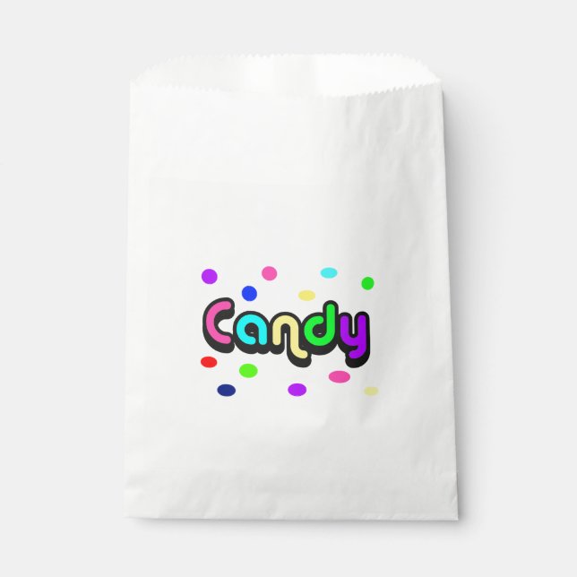 Sachets En Papier Sacs-bonbons personnalisés (Devant)