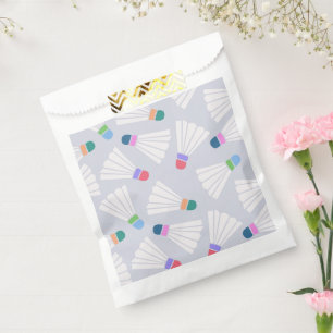 Sachets En Papier Sacs-cadeaux de badminton, volant oiseau