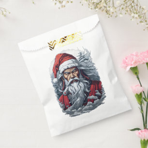Sachets En Papier Samurai Père Noël Warrior Christmas Art Cadeau