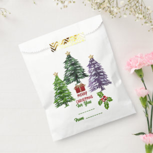 Sachets En Papier Sapin de Noël 