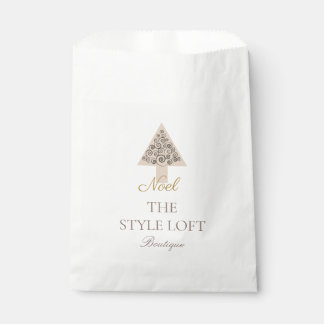 Sachets En Papier Sapin de Noël Élégant pour Boutique