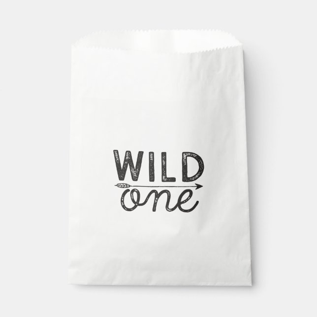 Sachets En Papier Sauvage Une Treat Favoriser Sac (Devant)