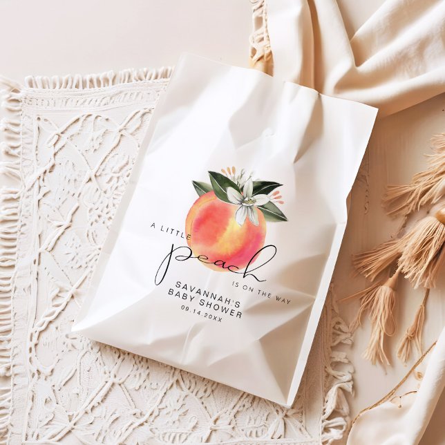 Sachets En Papier SAVANNAH Little Peach Baby shower (Créateur téléchargé)