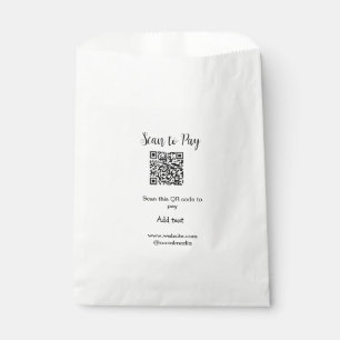 Sachets En Papier Scanner pour payer scanner le code QR ajouter les