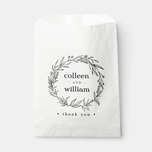 Sachets En Papier Serre de Fleur sauvage Folk Rustique (Devant)