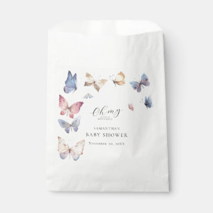Sachets En Papier Serviette en papier pour Baby Shower Fille Papillo