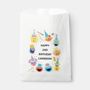 Sachets En Papier Sesame Street Pals Confetti Anniversaire