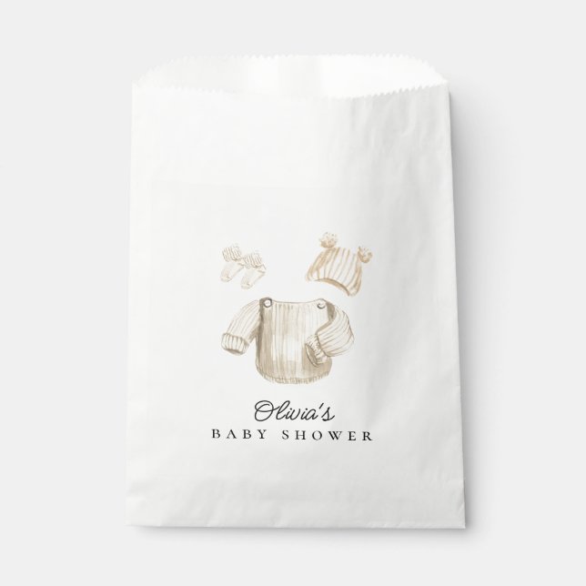 Sachets En Papier Shower Baby Clothes (Devant)