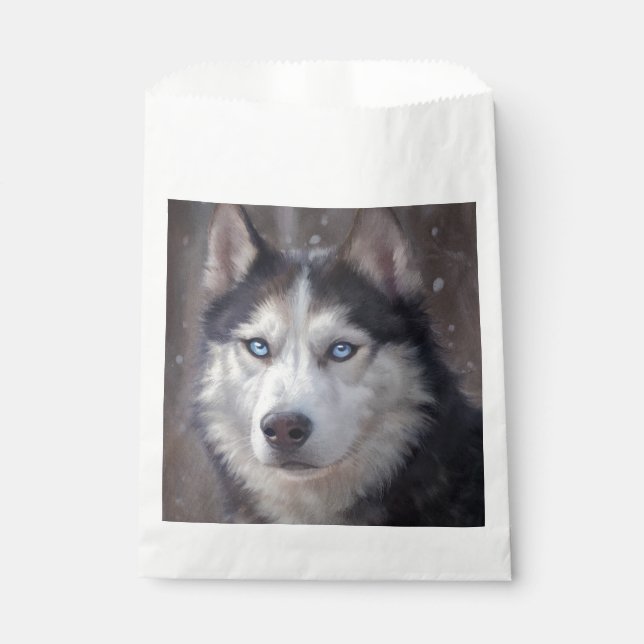 Sachets En Papier Sibérien Husky (Devant)