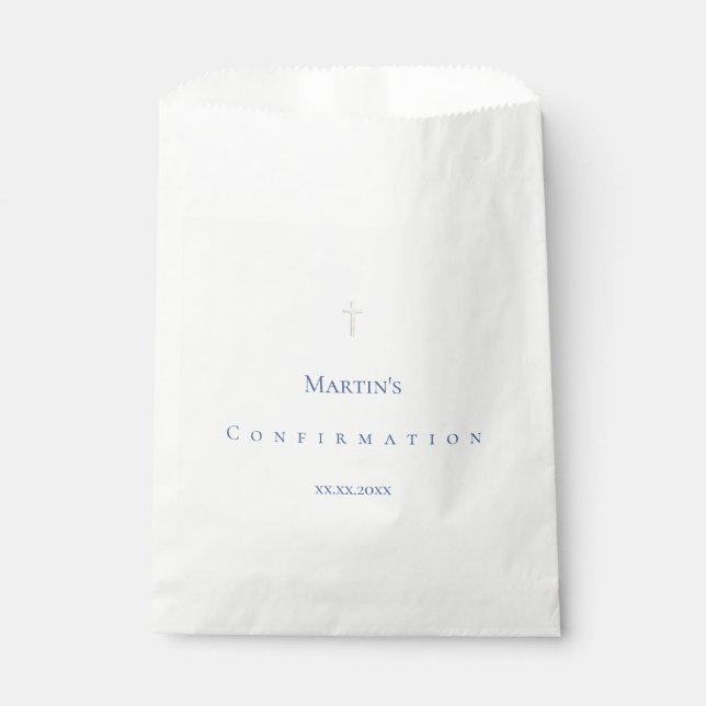 Sachets En Papier simple classique Confirmation (Devant)