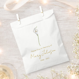 Sachets En Papier Simple paquet de graines de calla Funeral 
