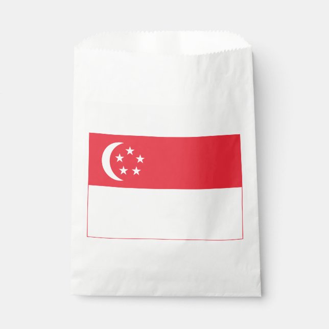 Sachets En Papier Singapore Flag (Devant)