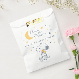 Sachets En Papier Snoopy & Woodstock Baby Shower Over the Moon