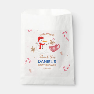 Sachets En Papier Snowman Baby shower Merci Favoriser le sac