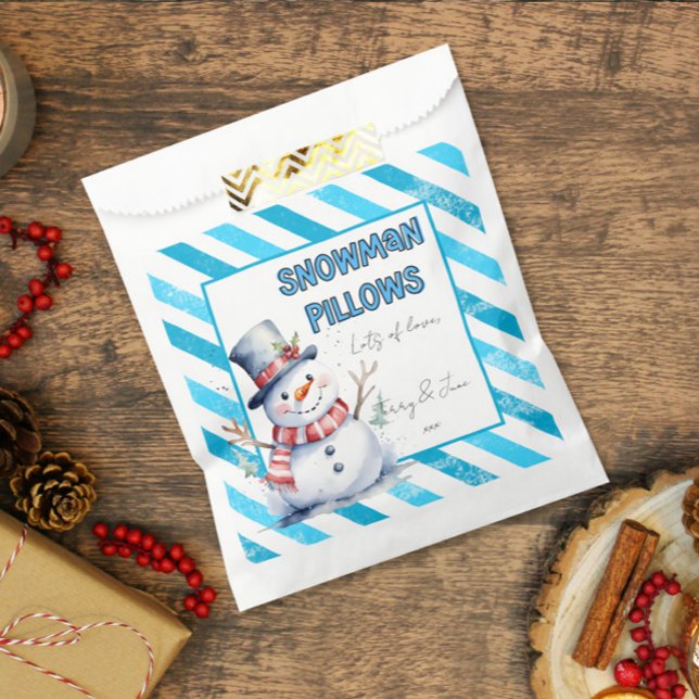 Sachets En Papier Snowman Coussin Noël gâter elf coquin (Créateur téléchargé)