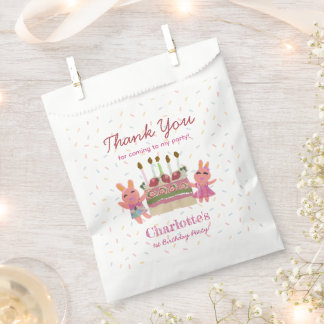 Sachets En Papier Soirée Anniversaire de enfant des lapins doux de B