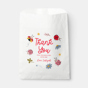 Sachets En Papier Soirée d'anniversaire de la petite Ladybug