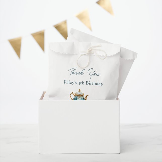 Sachets En Papier Soirée de thé d'anniversaire de colibri (Fête)