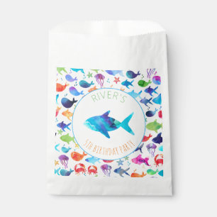 Sachets En Papier Sous la mer Rainbow Fish Birthday Baby shower