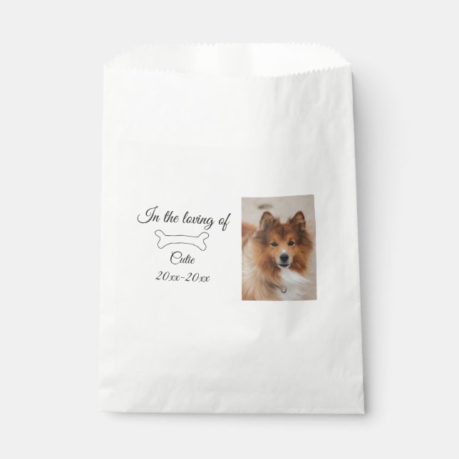 Sachets En Papier souvenir d'amour gardienne funérailles de saké ajo (Devant)