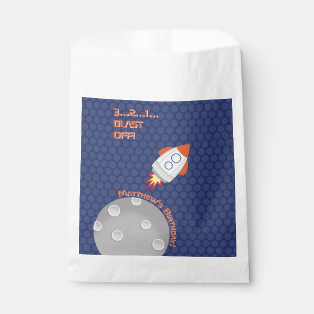 Sachets En Papier Space Adventure (Devant)