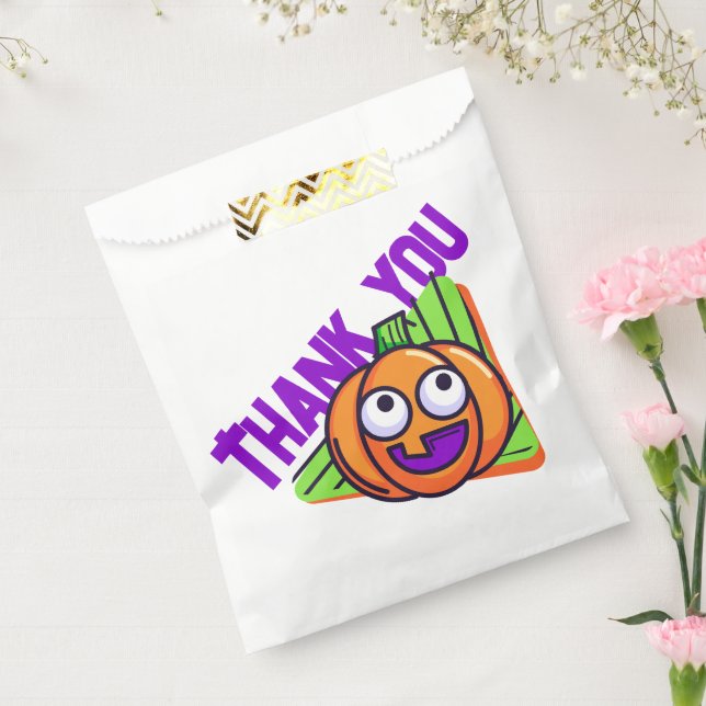 Sachets En Papier Spooktacular Pumpkin Thank You Gift Bags (Scellé)