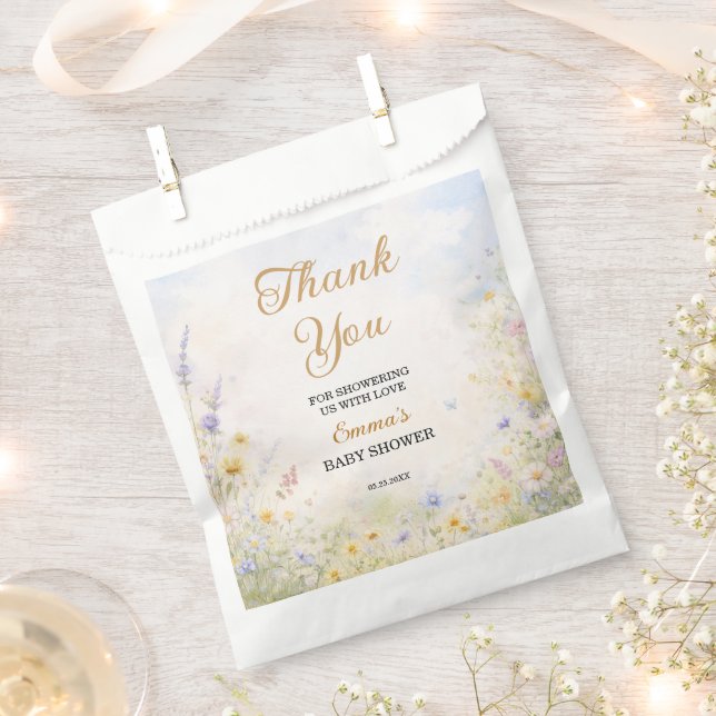 Sachets En Papier Spring Wildflower Meadow Pastel Garden Floral (Coupé)