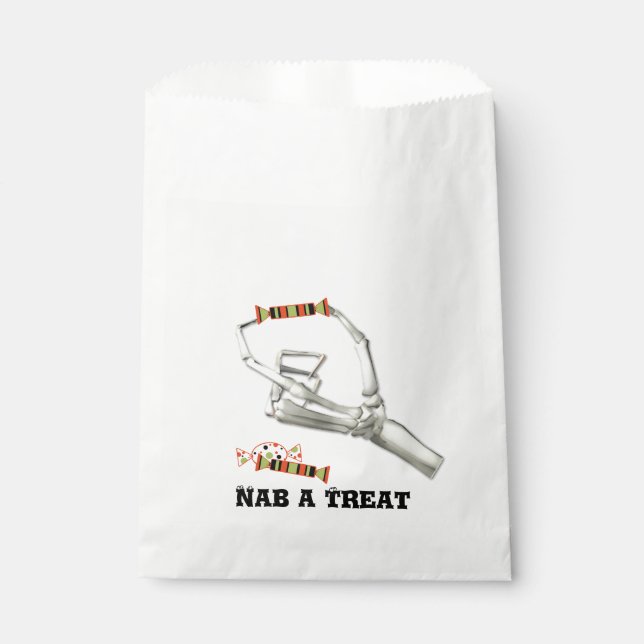 Sachets En Papier Squelette Halloween Halloween Party Treat Bag (Devant)