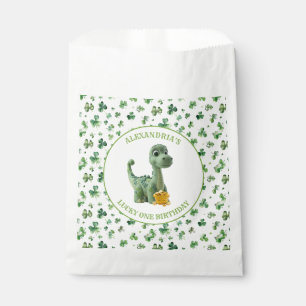 Sachets En Papier St patrick Lucky One Dinosaur Favoriser Sac
