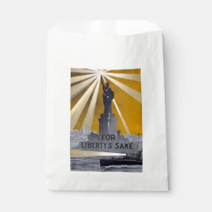 Sachets En Papier Statue de la Liberté Torch et de la Marine américa
