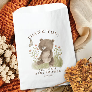 Sachets En Papier Sticker rond classique Woodland Wonder Bear