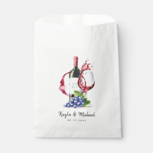 Sachets En Papier Style Vin Rouge Occassion Fête Favoriser Sac