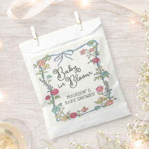 Sachets En Papier Summer Floral Jardin Fête Florale Lumineux Dessert