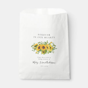 Sachets En Papier Sunflower Seed Packet Memorial Funeral