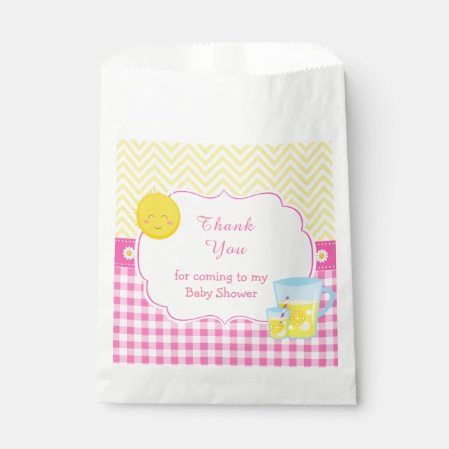 Sachets En Papier Sunshine & Lemonade rose & jaune (Devant)