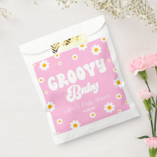 Sachets En Papier Super Baby Daisy Fleur Floral Baby shower rose
