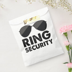 Sachets En Papier Sûreté de Bague de Mariage de la Fête de Mariage B